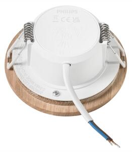 LED zapustené svietidlo WOODY SPOT LED/5,5W/230V 4000K dub pr. 10 cm