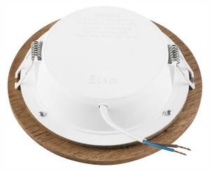 LED Podhľadové svietidlo WOODY SPOT LED/12,5W/230V 3000K orech ? 16 cm