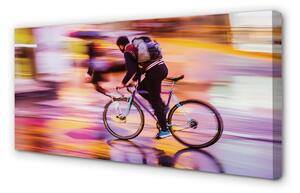 Obraz canvas Bike svetla muža 100x50 cm