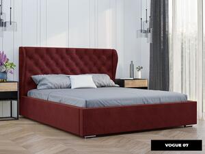 - Luxusná čalúnená posteľ LUNA ROZMER: 120 x 200 cm, TYP ROŠTU: DREVENÝ ROŠT