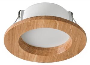 LED zapustené svietidlo WOODY SPOT LED/5,5W/230V 4000K dub pr. 10 cm
