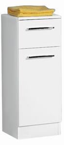 SPODNÁ SKRINKA, biela, biela, 30/81/33 cm Carryhome - Kúpeľňové skrinky