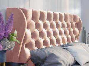 - Luxusná čalúnená posteľ LUNA ROZMER: 120 x 200 cm, TYP ROŠTU: DREVENÝ ROŠT