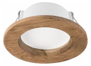 LED Podhľadové svietidlo WOODY SPOT LED/5,5W/230V 4000K orech ? 10 cm