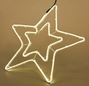 Vianočná svetelná hviezda PROFI, teplá biela, 50cm
