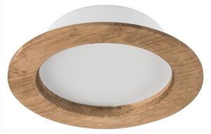 LED Podhľadové svietidlo WOODY SPOT LED/12,5W/230V 3000K orech ? 16 cm