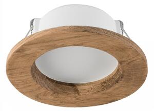 LED Podhľadové svietidlo WOODY SPOT LED/5,5W/230V 4000K orech ? 10 cm