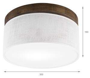 Brilagi - LED stropné svietidlo BELLADONNA 1xE27/15W/230V pr. 30 cm biele/dub or