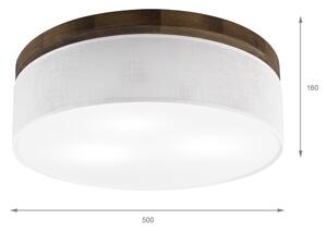 Brilagi - LED stropné svietidlo BELLADONNA 3xE27/15W/230V pr. 50 cm biele/dub