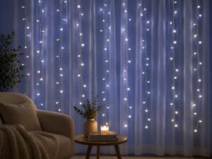 Vianočný LED svetelný mikro záves - 3m, 200 LED, viac farebných variantov Farba: Rôznofarebná