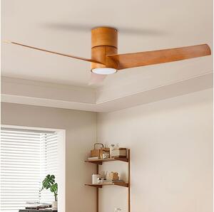 ZEVENTI - LED stropný ventilátor BARROSA LED/18W/230V Wi-Fi Tuya hnedá + DO