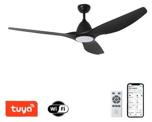 ZEVENTI - LED Stropný ventilátor URBINO LED/20W/230V Wi-Fi Tuya čierny + diaľkové ovládanie
