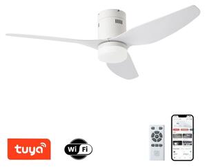 ZEVENTI - LED stropný ventilátor PADUA LED/18W/230V Wi-Fi Tuya biely + diaľkové ovládanie