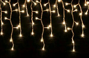 Vonkajší LED vianočný záves - teplá biela, rôzne dĺžky na výber Dĺžka svetelnej časti a počet LED: 20m a 1000 LED, 8 programov, s diaľkovým ovládačom, s časovačom a funkciou pamäte