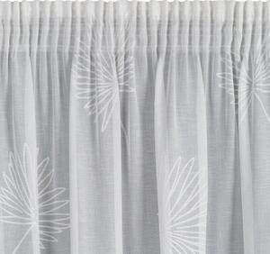 Biela záclona so žakárovým vzorom NINA 140x270 cm