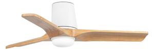 FARO 33836-1TW-LED Stmievateľný ventilátor HEYWOOD TUB S 10W/230V borovica/biela priemer 90 cm +diaľkové ovládanie