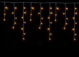 Vnútorný LED vianočný záves - teplá biela, 5m, 210 LED, stále svietiaci, so zábleskami, prepojiteľný