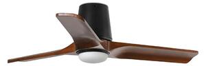 FARO 33837-1TW-LED Stmievateľný ventilátor HEYWOOD TUB S 10W/230V borovica/čierna priemer 90 cm s diaľkovým ovládaním