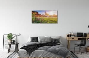 Obraz na plátne Nemecko Sunrise River 100x50 cm