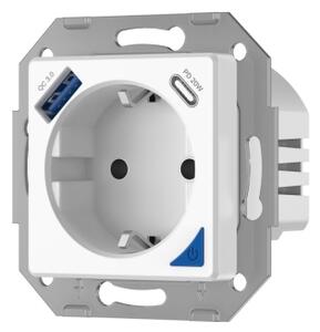 Immax NEO 07801L - Inteligentná zásuvka 16A/230V + USB-A + USB-C Tuya SCHUKO