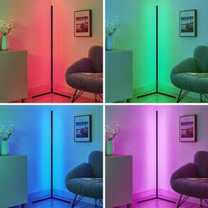 Lindby Jemma stojaca LED lampa, minimalistická RGB