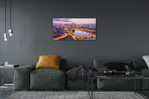 Obraz na plátne Berlín nočné panorama 100x50 cm