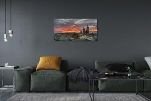 Obraz na plátne Krakow Sunset panorama 100x50 cm