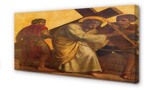 Obraz na plátne Jesus cross ľudia 100x50 cm
