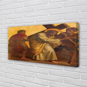 Obraz na plátne Jesus cross ľudia 100x50 cm