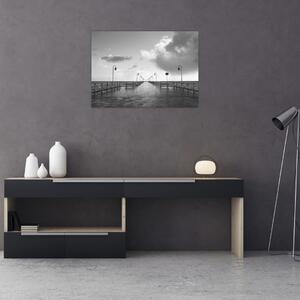 Obraz - Promenáda pri pobreží (70x50 cm)