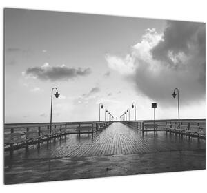 Obraz - Promenáda pri pobreží (70x50 cm)