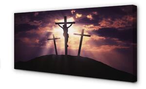 Obraz na plátne Jesus cross 100x50 cm