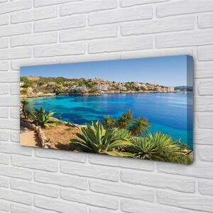 Obraz na plátne Španielsko pobrežie mora mesto 100x50 cm