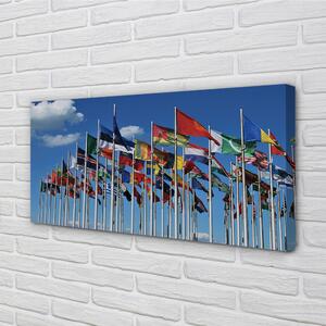 Obraz canvas rôzne vlajky 100x50 cm