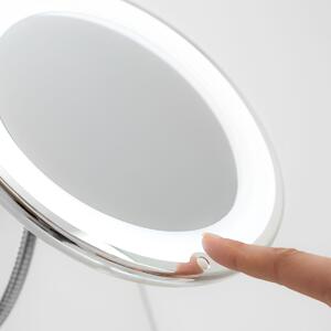 InnovaGoods Zväčšovacie LED zrkadlo, s prísavkami a nastaviteľným ramenom zrkadla. Mizoom
