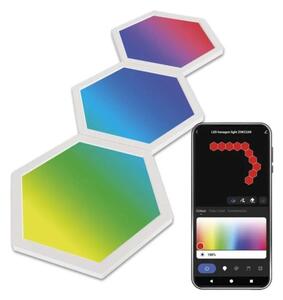 Rozširovacia sada 3x RGBIC Stmievateľný panel LED/1,8W/230V Wi-Fi Tuya