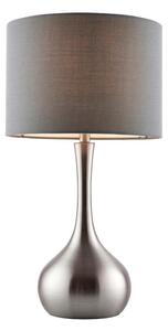 Endon 61192 - Stmievačka stolná lampa PICCADILLY 1xE14/40W/230V matný chróm/šedá