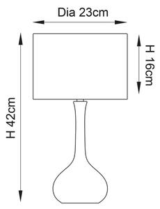 Endon 61191 - Stmievateľná stolná lampa PICCADILLY 1xE14/40W/230V mosadz/béžová