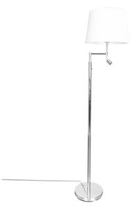 ByRydens 1988780-5000-LED Stojacia lampa ORLANDO 1xE27/5W/230V+LED/3W biela/chró