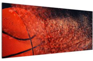 Obraz - Basketbalová lopta (120x50 cm)