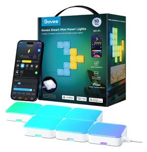 Govee - 10x mini RGBIC Wi-Fi panely, inteligentné ovládanie