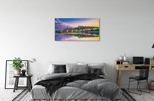 Obraz na plátne rieka Nemecko Sunset 100x50 cm