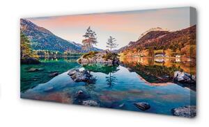 Obraz na plátne Nemecko Alpy jeseň Horské jazero 100x50 cm