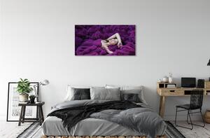 Obraz canvas žena purple 100x50 cm