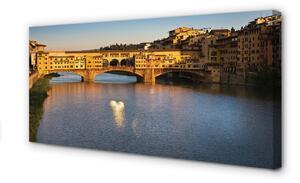Obraz na plátne Taliansko Sunrise mosty 100x50 cm