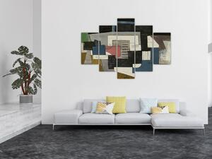 Obraz - Abstrakcia, kubizmus (150x105 cm)