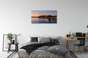 Obraz na plátne Krakow Sunset rieky lock 100x50 cm
