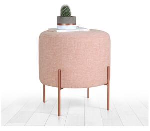Svetloružový taburet Copper – Balcab Home