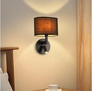 Brilagi - LED nástenné svietidlo DAYA 1xE14/40W/230V + LED/3W čierne