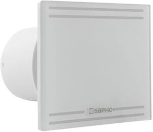 Sapho Glass, kúpeľňový ventilátor axiálny s časovačom, potrubie 100 mm, GS102